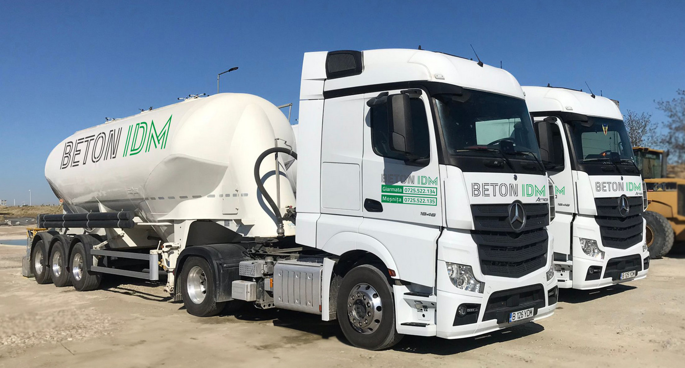 Design inscriptionare auto Ciment truck Beton IDM