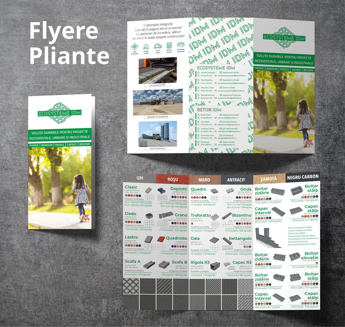 Grafica pliant Ecosysteme Idm Pavaje Borduri